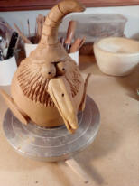 Die Figur ist fertig modelliert